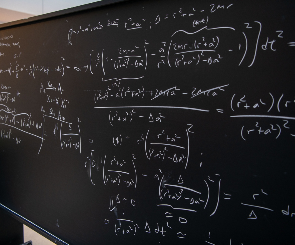 Blackboard of equations